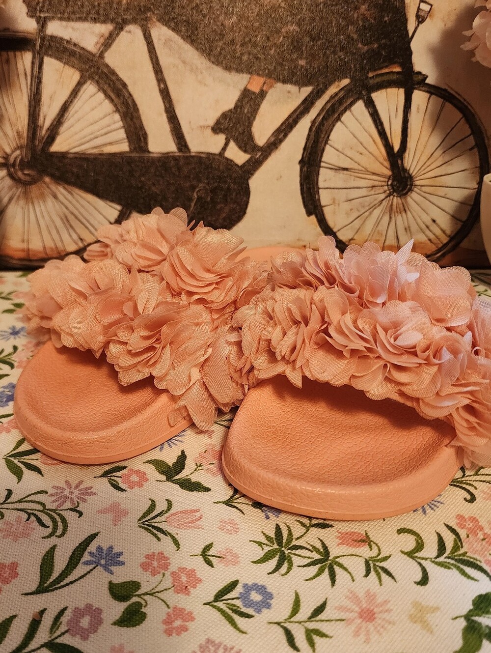 Women's Floral Slide Sandals